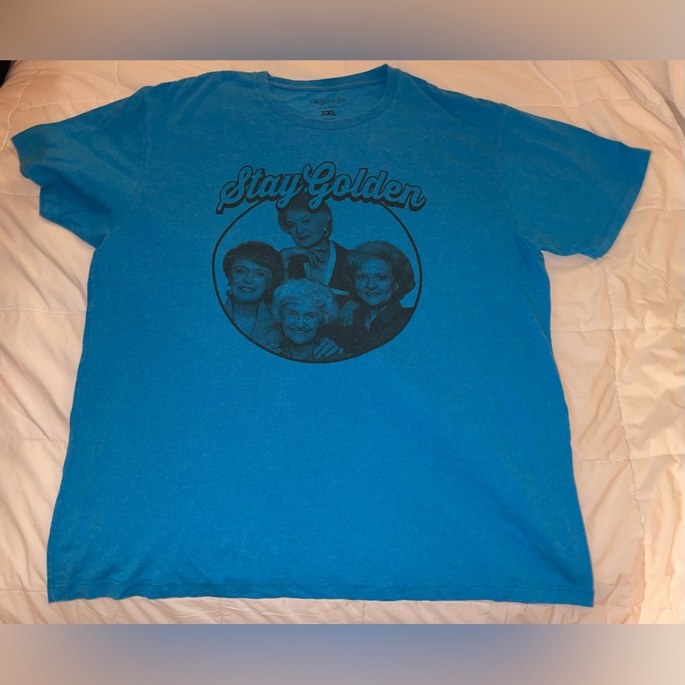 Blue Graphic “Stay Golden” T-Shirt Golden Girls Size 2X